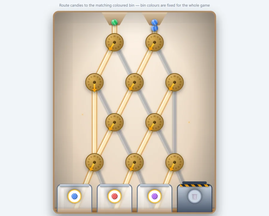 Candy Machine — attention and focus game